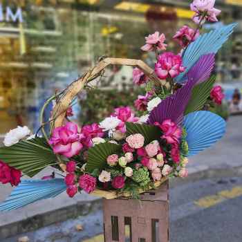 Baskets with flowers - code:8021