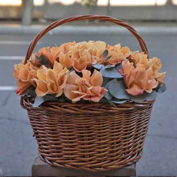 Roses in a basket - code:5067