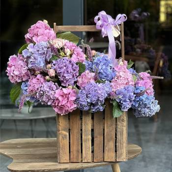 Hydrangeas in a box - code:8042